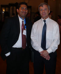 Dr. Farhan Asrar and Canadian astronaut Dr. Bob Thirsk